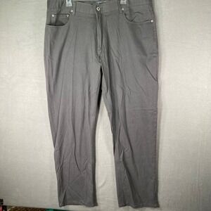 Iron Co. Men's Gray Relaxed Fit Casual‎ Pants Size 40x32 Cotton Blend Work